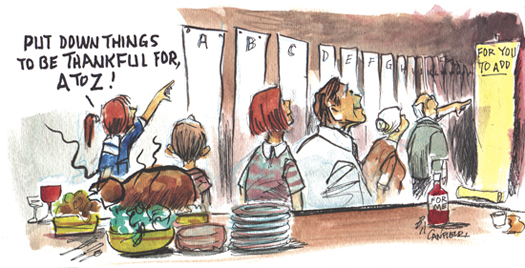 canfield cartoon - gving thanks